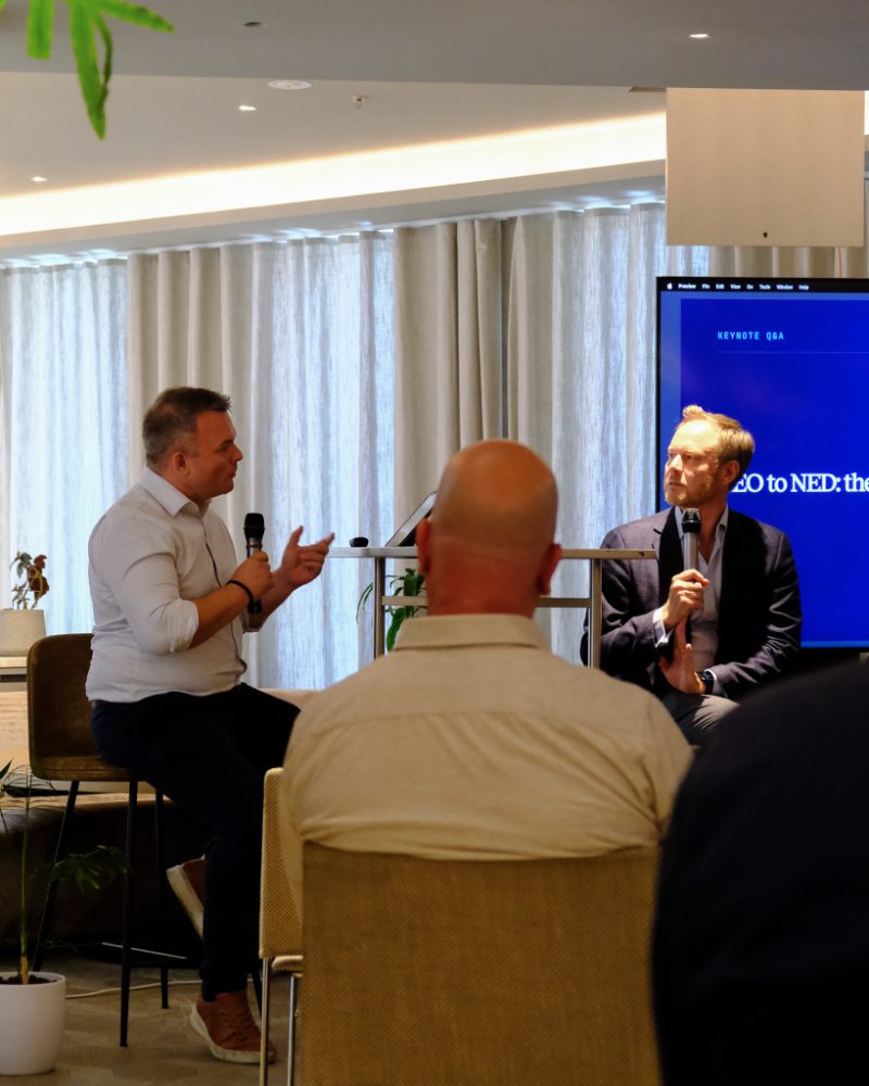 Richard Flint's keynote Q&A on the CEO-to-NED journey