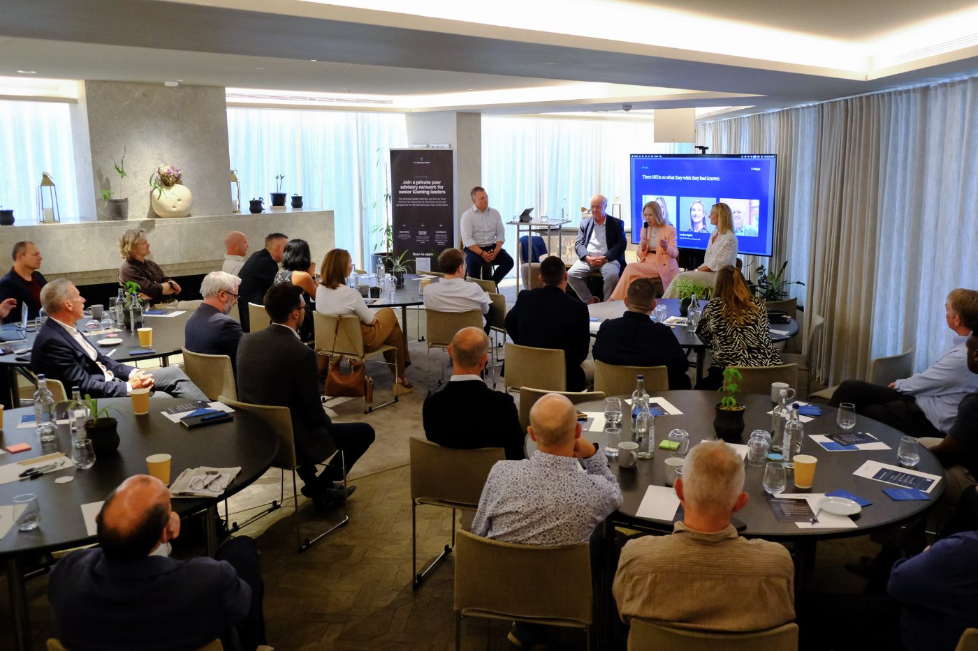The room during the panel session